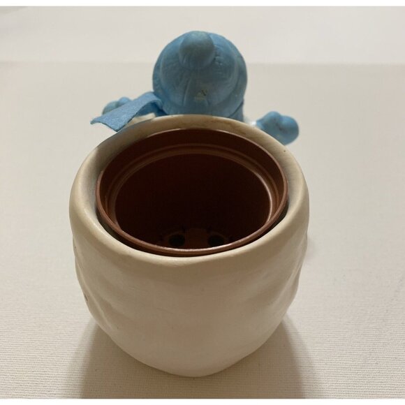 Miniature Planter Attached Snowman Blue Accessories Succulent Artificial Plants - Picture 3 of 11